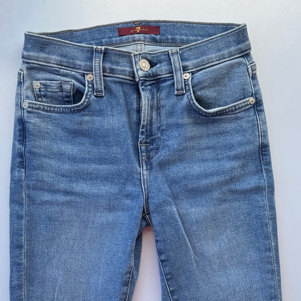 7 For All Mankind Light Blue Women's Jeans - Picture 4 of 6